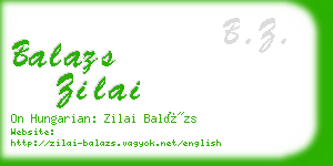 balazs zilai business card